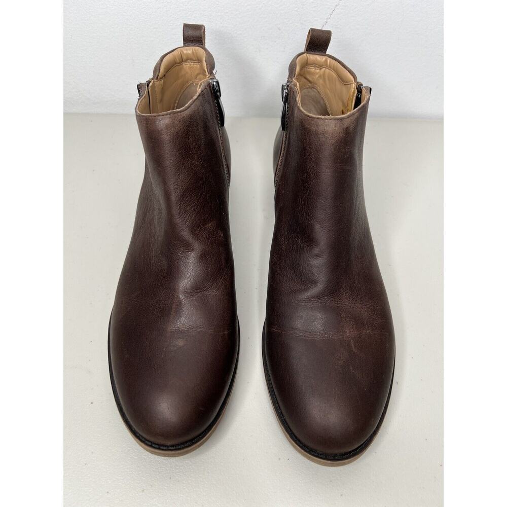 Franco Sarto Keegan Boot Brown Leather Bootie Women’s Size 10 - Picture 2 of 8
